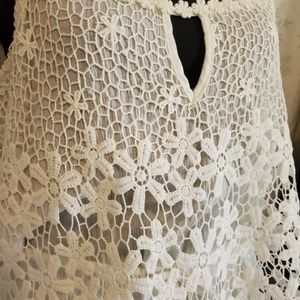 Alya White Summer Lace Romper Size Medium